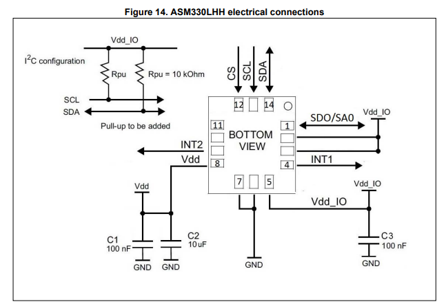 ASM330LHH electrical connections